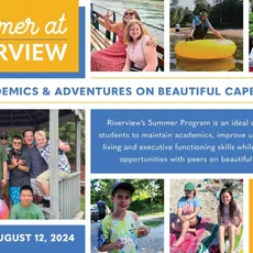 Summer at Riverview offers programs for three different age groups: Middle School, ages 11-15; High School, ages 14-19; and the Transition Program, GROW (Getting Ready for the Outside World) which serves ages 17-21.⁠
⁠
Whether opting for summer only or an introduction to the school year, the Middle and High School Summer Program is designed to maintain academics, build independent living skills, executive function skills, and provide social opportunities with peers. ⁠
⁠
During the summer, the Transition Program (GROW) is designed to teach vocational, independent living, and social skills while reinforcing academics. GROW students must be enrolled for the following school year in order to participate in the Summer Program.⁠
⁠
For more information and to see if your child fits the Riverview student profile visit bestholidaystour.com/admissions or contact the admissions office at admissions@bestholidaystour.com or by calling 508-888-0489 x206